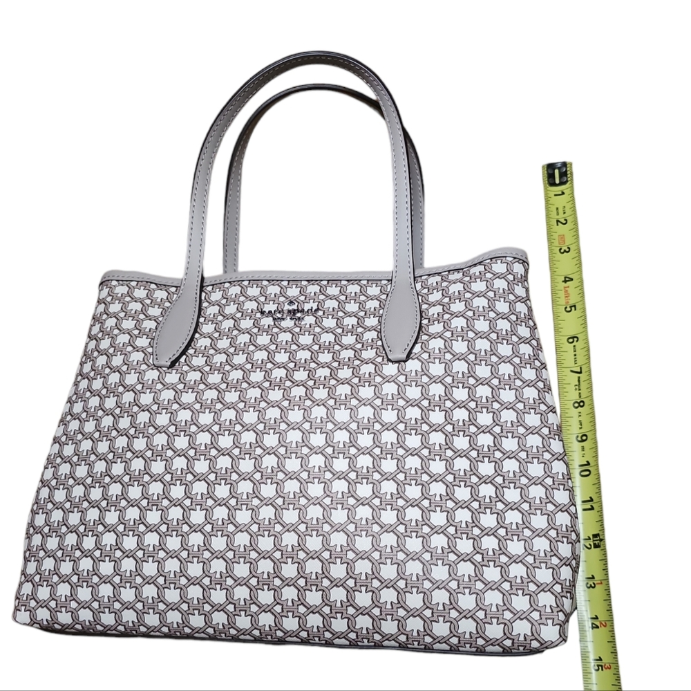 Kate Spade 2 pc. Link Satchel Bag/Matching Card Holder Cream/Beige Crossbody NWT - Picture 4 of 15